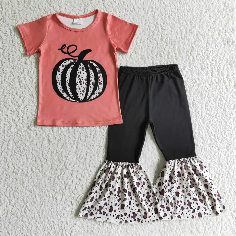 Fall pumpkin T-shirt bell bottom set wholesale RTS no MOQ fall kids clothing wholesale children clothing baby clothes girls set
Fall pumpkin T-shirt bell bottom set wholesale RTS no MOQ fall kids clothing wholesale children clothing baby clothes girls set