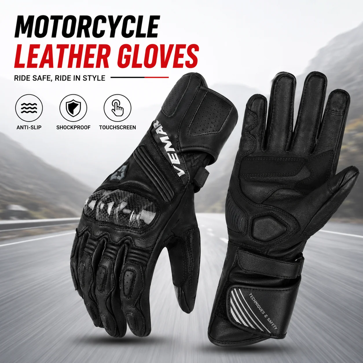 Motorcycle Genuine Leather Carbon Fiber Gloves Touch Screen Anti Fall Racing Motorbike Riding Four Season Breathable Knight
Motorcycle Genuine Leather Carbon Fiber Gloves Touch Screen Anti Fall Racing Motorbike Riding Four Season Breathable Knight