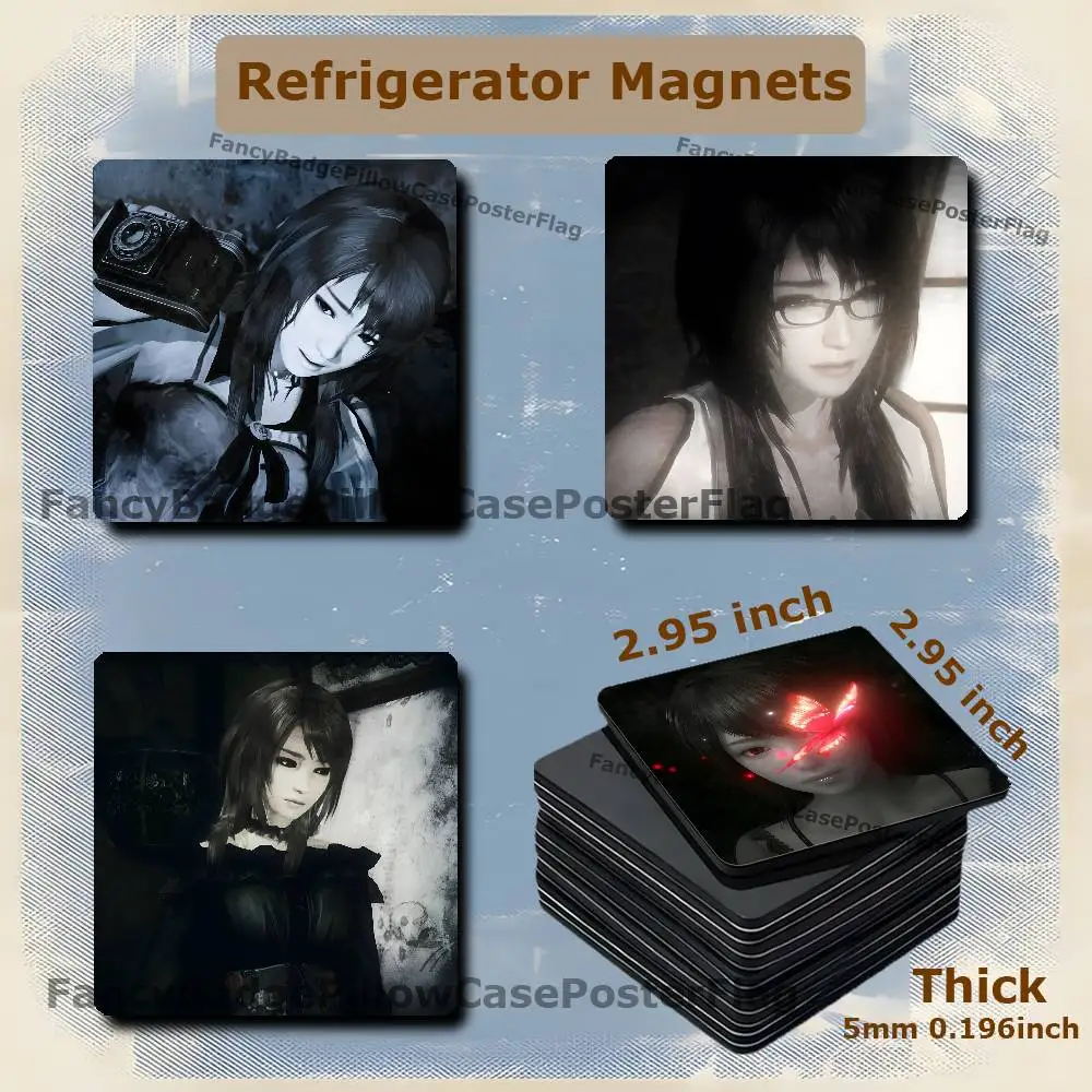 F-Fatal Frame 2 Remake Game Fridge Refrigerator Magnet Set Creative Square Decorative Adhesive Stickers Magnets Festival Gift
F-Fatal Frame 2 Remake Game Fridge Refrigerator Magnet Set Creative Square Decorative Adhesive Stickers Magnets Festival Gift