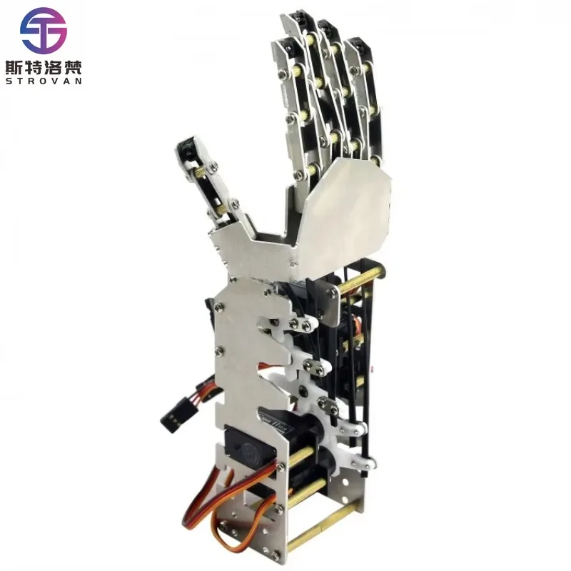 5DOF Humanoid Five Fingers Metal Manipulator Arm Left/Right Hand with A0090 Servos for Robot DIY
5DOF Humanoid Five Fingers Metal Manipulator Arm Left/Right Hand with A0090 Servos for Robot DIY