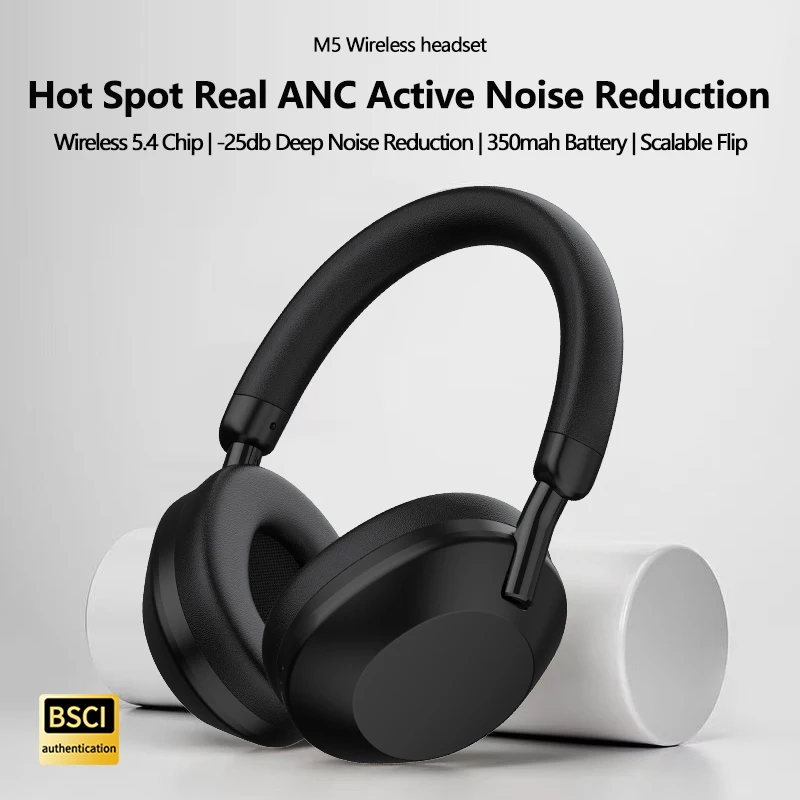 ANC Active Noise Cancellation Headset/headphones Bluetooth Wireless Earbuds with Large Battery Capacity and Long Battery Life
ANC Active Noise Cancellation Headset/headphones Bluetooth Wireless Earbuds with Large Battery Capacity and Long Battery Life