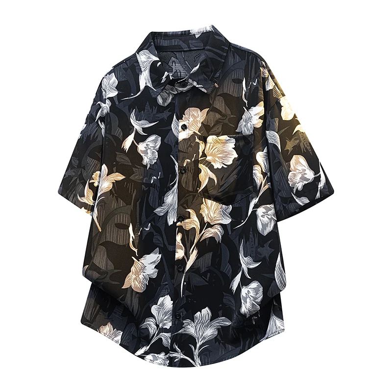 Vintage Ink Washed Floral Short Sleeve Shirt | Hong Kong Style Loose Fit Casual Floral Shirt Loose Fit Hawaiian Style
Vintage Ink Washed Floral Short Sleeve Shirt | Hong Kong Style Loose Fit Casual Floral Shirt Loose Fit Hawaiian Style