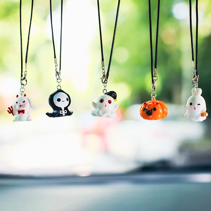 5pcs Halloween Resin Car Hanging Pendants, Cute Ghost & Pumpkin Ornaments for Rearview Mirror, Spooky Auto Decor for Halloween
5pcs Halloween Resin Car Hanging Pendants, Cute Ghost & Pumpkin Ornaments for Rearview Mirror, Spooky Auto Decor for Halloween