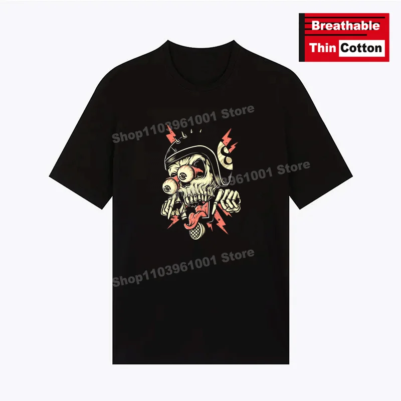 Breathable Thin Cotton T-Shirt Horrifying Skull - Metal Rock Punk Style Print Shirts y2k Hip Hop Casual Street Short Sleeve Tees
Breathable Thin Cotton T-Shirt Horrifying Skull - Metal Rock Punk Style Print Shirts y2k Hip Hop Casual Street Short Sleeve Tees