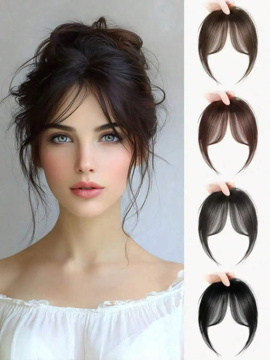 1 Pc Womens Natural Black And Deep Brown Clip-In Bangs High Temperature Synthetic Hairpiece Side Fringe For Daily Party Use
1 Pc Womens Natural Black And Deep Brown Clip-In Bangs High Temperature Synthetic Hairpiece Side Fringe For Daily Party Use