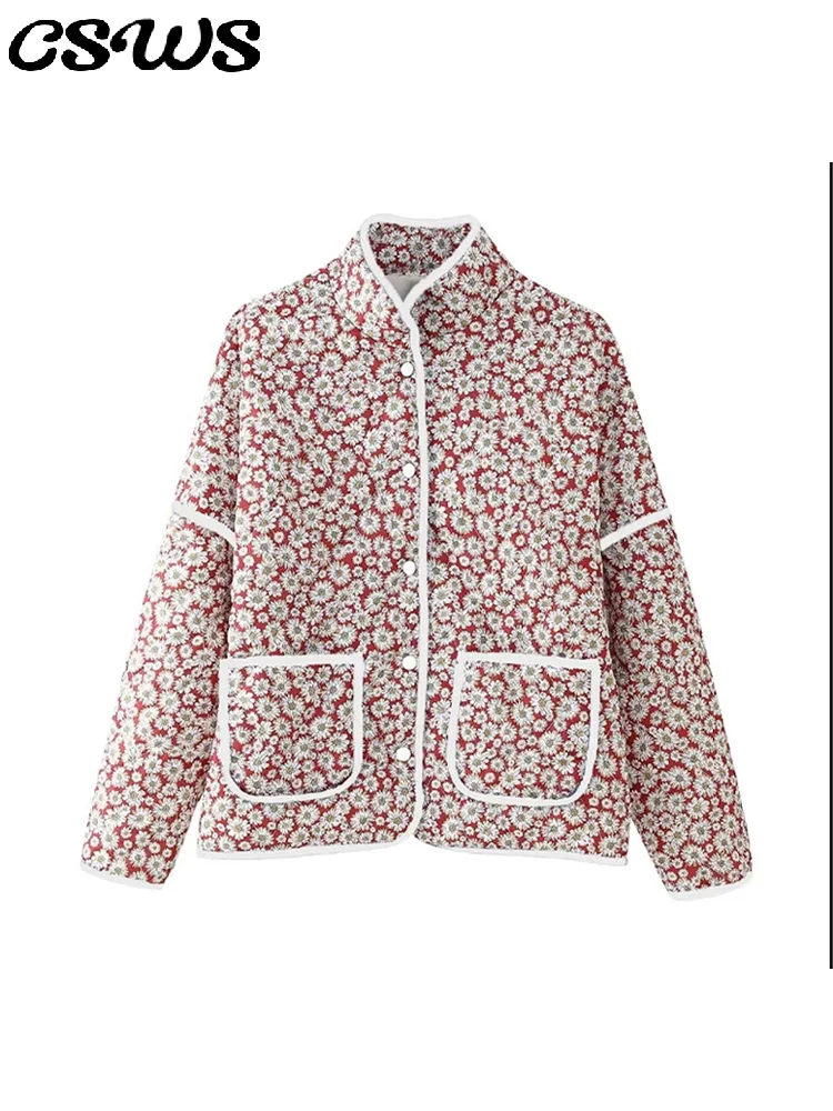 Casual Thicken Print Coats Women Loose Full Sleeve Pockets O-neck Single Breasted Warm Jackets Female 2025 Autumn Lady Outwears
Casual Thicken Print Coats Women Loose Full Sleeve Pockets O-neck Single Breasted Warm Jackets Female 2025 Autumn Lady Outwears