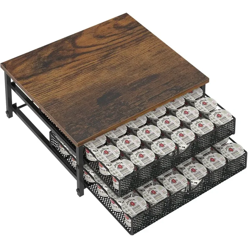 Coffee Pod Holder For Counter, Coffee Pod Drawer for K Cup Storage Drawer Holder, 72 Capacity Pods Storage Organizer
Coffee Pod Holder For Counter, Coffee Pod Drawer for K Cup Storage Drawer Holder, 72 Capacity Pods Storage Organizer