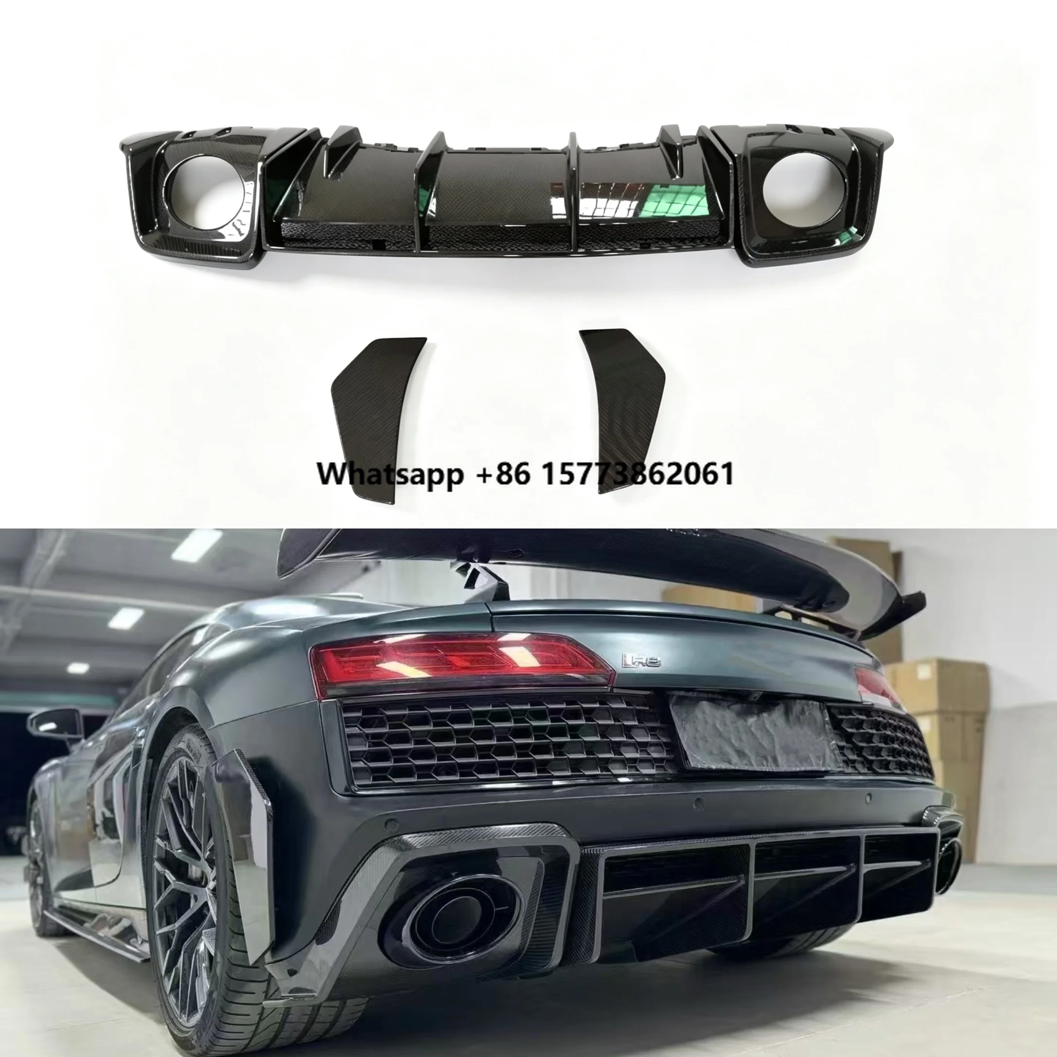 For R8 2019-2022 Carbon Fiber GT Style Car Rear Bumper Valance Lip Diffuser Factory Direct
For R8 2019-2022 Carbon Fiber GT Style Car Rear Bumper Valance Lip Diffuser Factory Direct