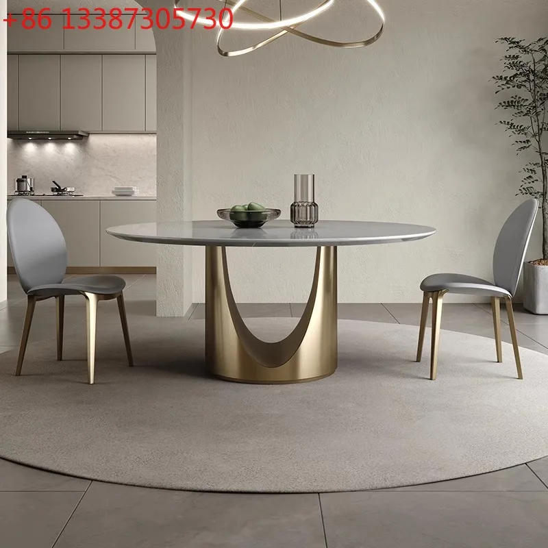 Italian light luxury Kali ice jade round dining table light luxury high-end modern simple dining table
Italian light luxury Kali ice jade round dining table light luxury high-end modern simple dining table