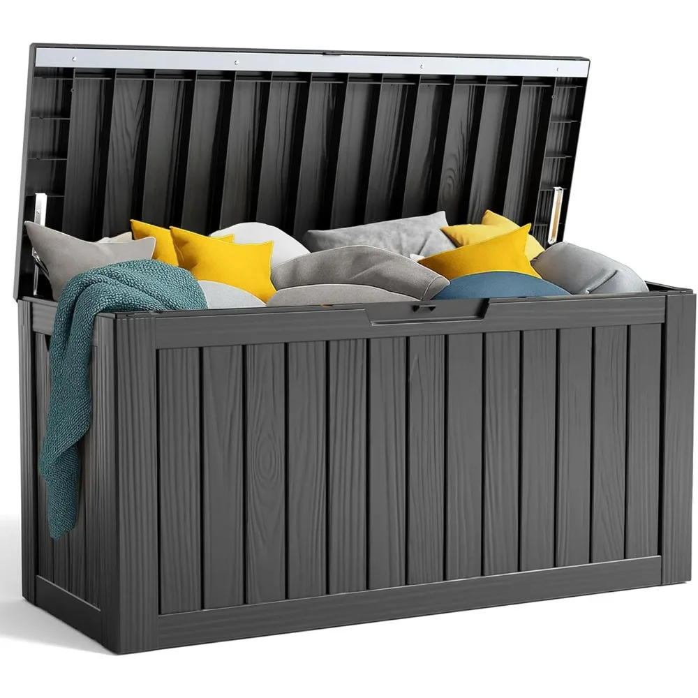 90 Gallon Resin Deck Box Lockable Waterproof Outdoor Storage Box Patio Garden Furniture Tools Storage Box Outside Organizer Blac
90 Gallon Resin Deck Box Lockable Waterproof Outdoor Storage Box Patio Garden Furniture Tools Storage Box Outside Organizer Blac