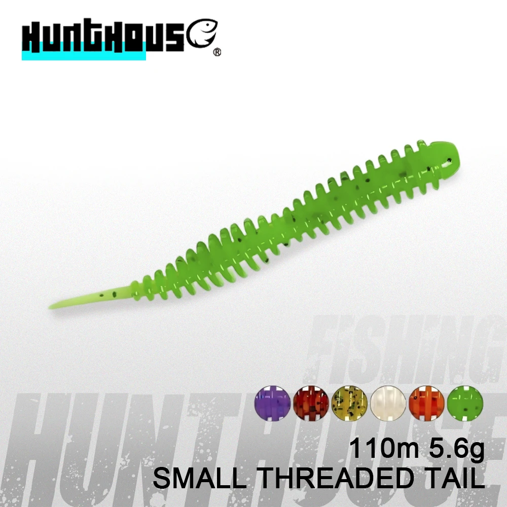 Hunthouse Soft Fishing Lure PVC 110mm/5.6g 5pcs/bag Small Threaded Tail Soft Bait Worm For Bass Trout Freshwater Saltwater
Hunthouse Soft Fishing Lure PVC 110mm/5.6g 5pcs/bag Small Threaded Tail Soft Bait Worm For Bass Trout Freshwater Saltwater