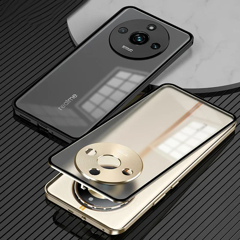 Aluminum Alloy Bumper Frame Magnet Closed Metal Matte Back Cover For Realme 11 12 13 Pro Plus GT 6 GT 6T GT 7 Pro 5G Phone Cases
Aluminum Alloy Bumper Frame Magnet Closed Metal Matte Back Cover For Realme 11 12 13 Pro Plus GT 6 GT 6T GT 7 Pro 5G Phone Cases