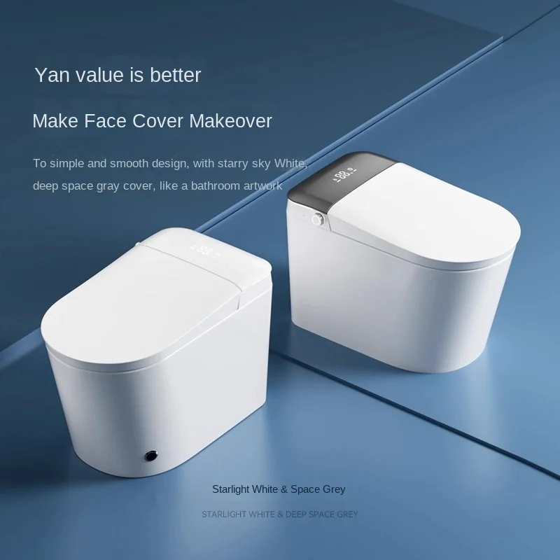 High-Tech Smart Ceramic Toilet Seat Heating Watermark Floor Mounted Automated One Piece for Hotels Intelligent Bathroom Toilets
High-Tech Smart Ceramic Toilet Seat Heating Watermark Floor Mounted Automated One Piece for Hotels Intelligent Bathroom Toilets