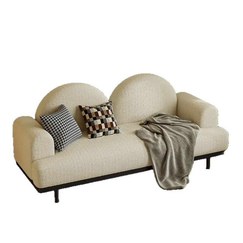 Cream Wind Small Apartment Bedroom Living Room Fabric Sofa Clothing Store Homestay Apartment Straight Row Double Small Sofa 
Cream Wind Small Apartment Bedroom Living Room Fabric Sofa Clothing Store Homestay Apartment Straight Row Double Small Sofa
