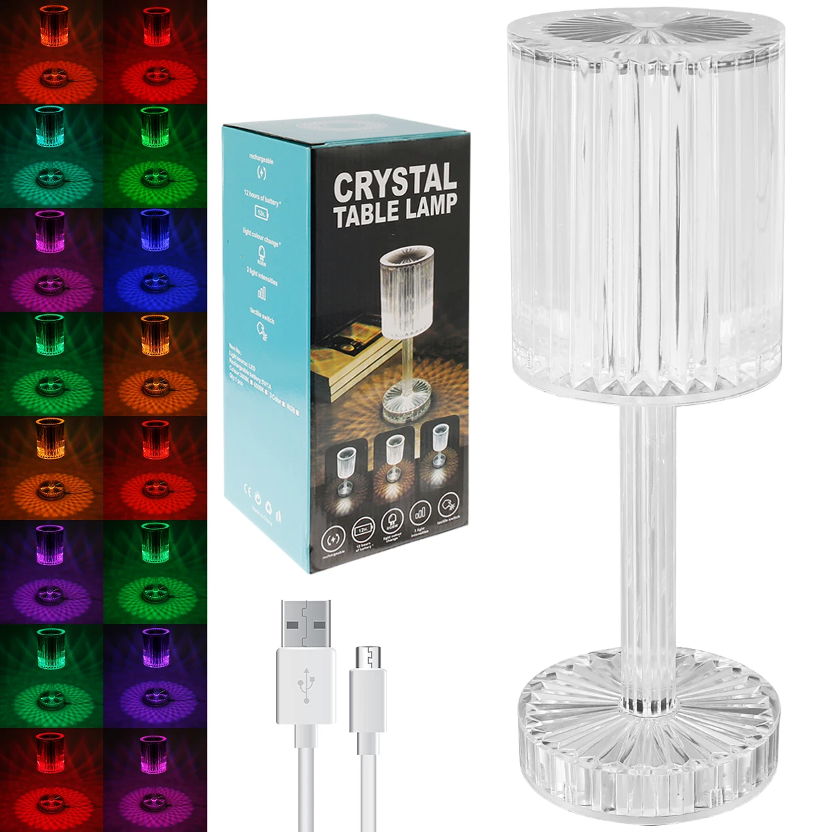 Crystal Bedside Table Lamp Rechargeable RGB LED Night Light with Touch Control 16 Colors Changing Acrylic Rose Diamond Lamp for
Crystal Bedside Table Lamp Rechargeable RGB LED Night Light with Touch Control 16 Colors Changing Acrylic Rose Diamond Lamp for