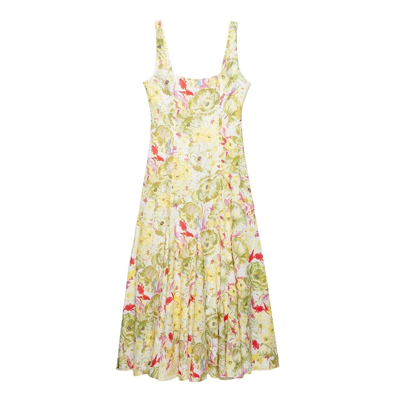 Women's Dress 2025 Summer New Style Printed Sleeveless Long Dress Flowing Casual Fashion Individual Elegant 
Women's Dress 2025 Summer New Style Printed Sleeveless Long Dress Flowing Casual Fashion Individual Elegant