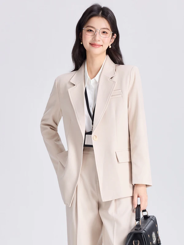 Slimming Suit Jacket Professional College Style Long Sleeve Art Exam Dry Run Commute Ready Elegant Business Women's Suit Set
Slimming Suit Jacket Professional College Style Long Sleeve Art Exam Dry Run Commute Ready Elegant Business Women's Suit Set