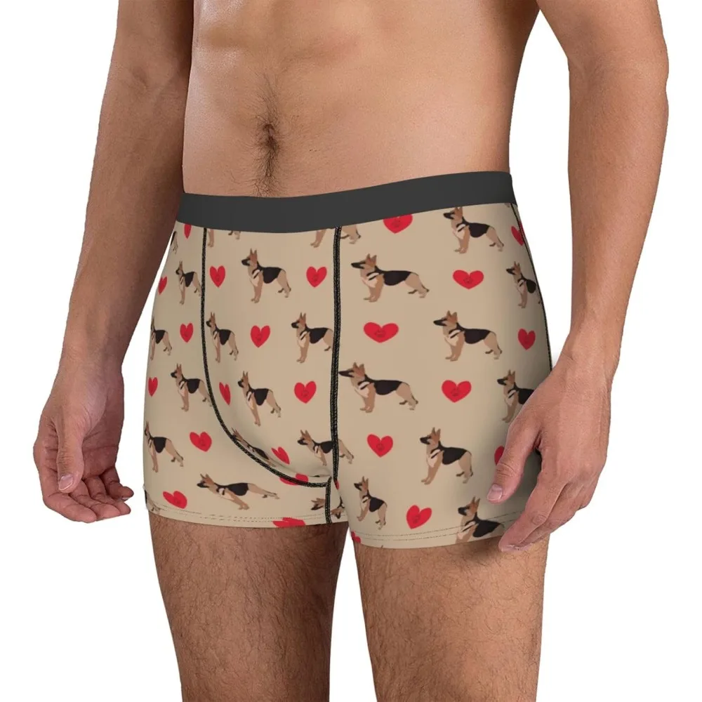 Cute German Shepherd Dog Love Mens Underwear Boxer Briefs, Comfort Breathable Boxers For Men Regular
Cute German Shepherd Dog Love Mens Underwear Boxer Briefs, Comfort Breathable Boxers For Men Regular