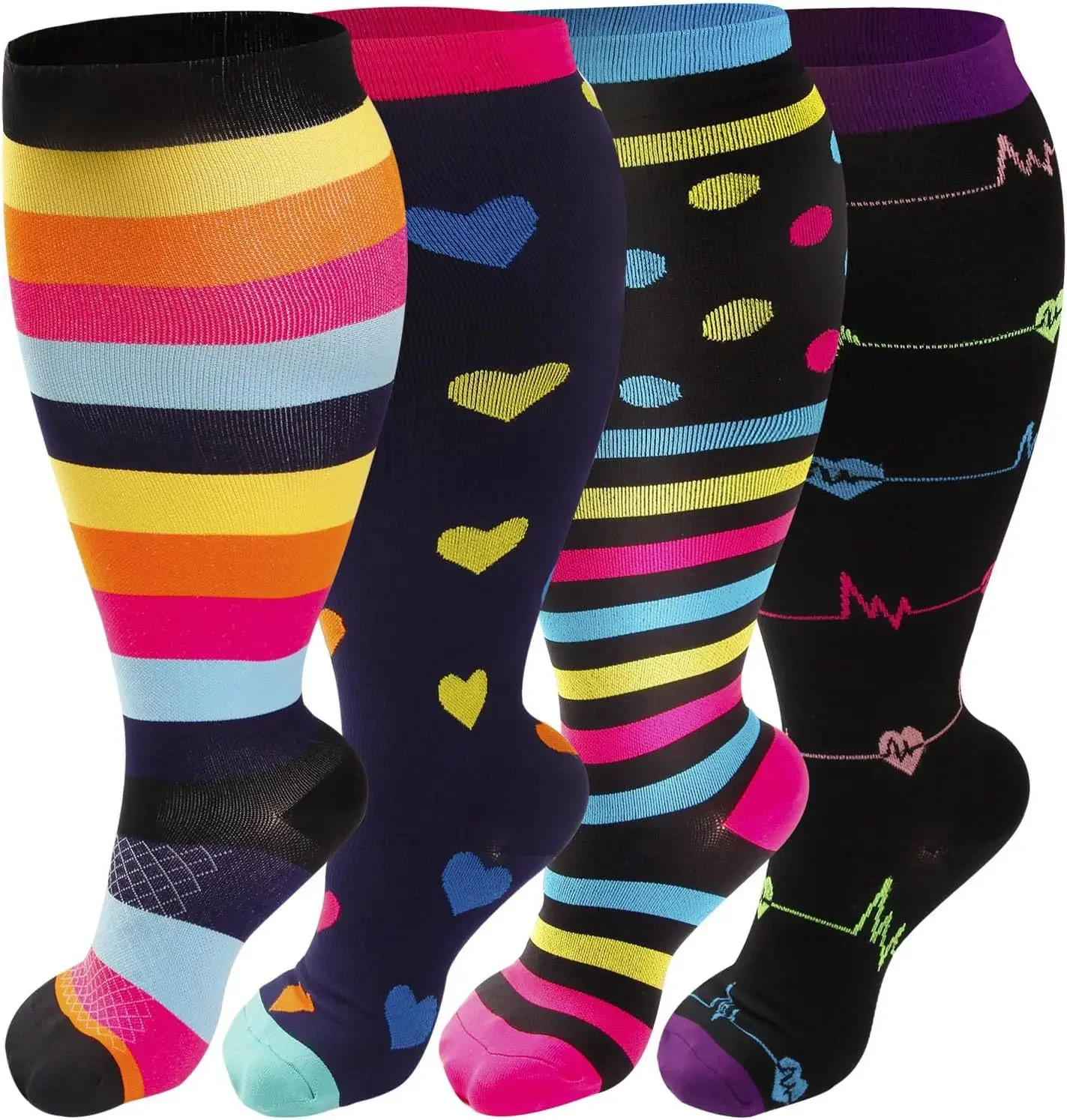 4 Pairs 2XL 3XL 4XL Plus Size Compression Socks Nurse Compression Socks Sport Ladies Men Women Running
4 Pairs 2XL 3XL 4XL Plus Size Compression Socks Nurse Compression Socks Sport Ladies Men Women Running