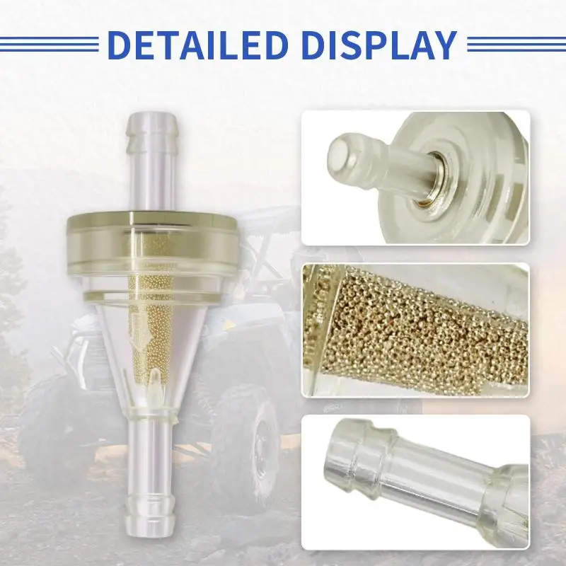 Small Engine Fuel Filter 1/4 Inline Fuel Filter For Gas Engine ATV Dirt Bike Motorcycle Go Kart UTV Snowmobile
Small Engine Fuel Filter 1/4 Inline Fuel Filter For Gas Engine ATV Dirt Bike Motorcycle Go Kart UTV Snowmobile