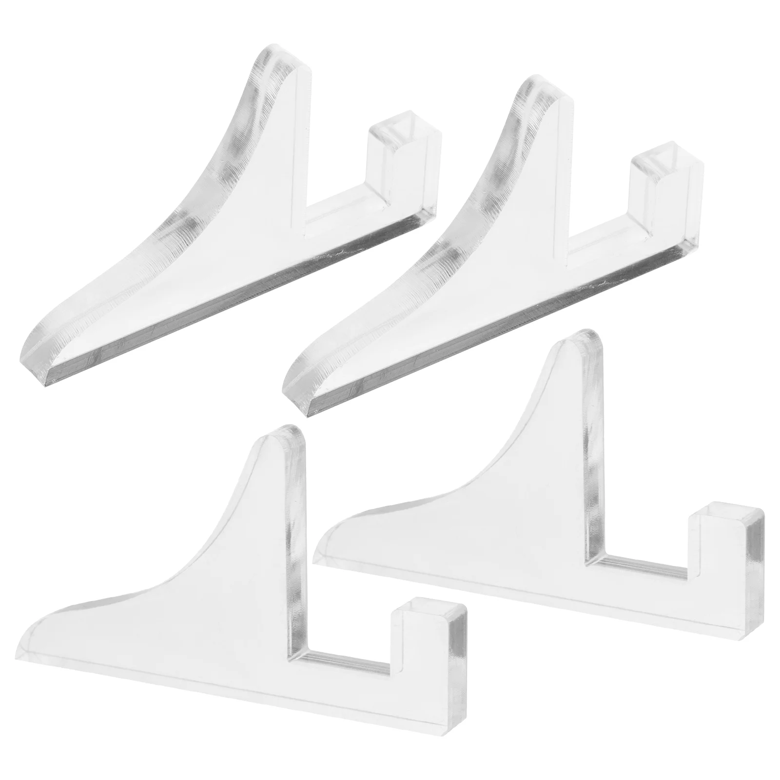 2 Pairs Photo Frame Stand Acrylic Support Display Pedestal Set Stands for Transparent Storage Base
2 Pairs Photo Frame Stand Acrylic Support Display Pedestal Set Stands for Transparent Storage Base