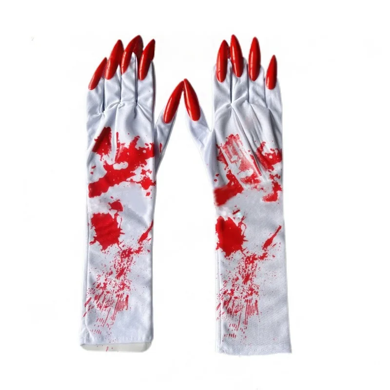 Halloween Cosplay Bloody Chef Ghost Claw Fingernail Gloves Horror Theme Stage Performance Bloodstain Print Vampire Dress Up
Halloween Cosplay Bloody Chef Ghost Claw Fingernail Gloves Horror Theme Stage Performance Bloodstain Print Vampire Dress Up