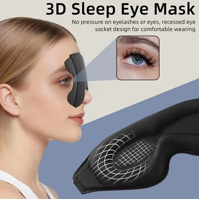 1pcs 3D Contoured Blackout Eye Mask – Breathable, Pressure-Free, for Sleep & Naps, Student Adult
1pcs 3D Contoured Blackout Eye Mask – Breathable, Pressure-Free, for Sleep & Naps, Student Adult