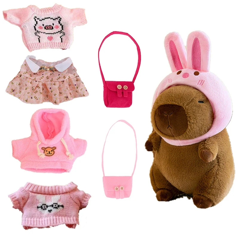 Dress Up Capybara Plush Doll With Clothes And Accessories Cute Stuffed Toys Birthday Gift For Children Gift
Dress Up Capybara Plush Doll With Clothes And Accessories Cute Stuffed Toys Birthday Gift For Children Gift