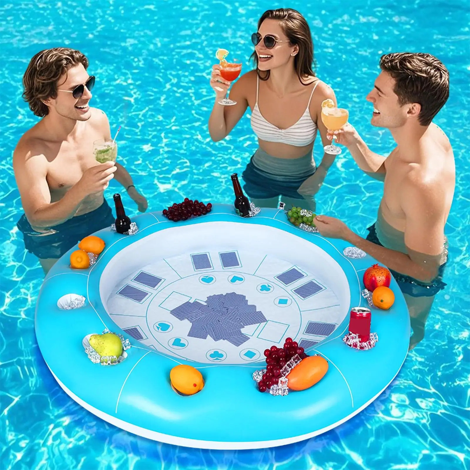 Floating Table For Pool Inflatable Card Playing Tray Foldable Pool Table Food Drinks Holder For Beach Lake Cruise Camping
Floating Table For Pool Inflatable Card Playing Tray Foldable Pool Table Food Drinks Holder For Beach Lake Cruise Camping