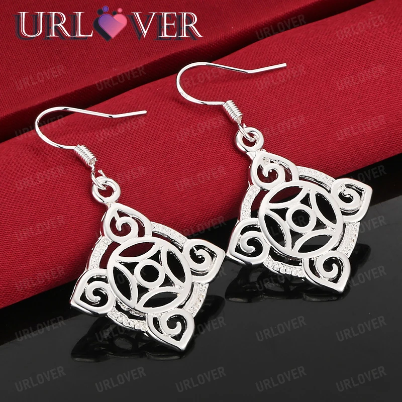Fashion 925 Sterling Silver Quadrilateral Drop Earring Women Engagement Wedding Gifts Birthday Party Jewelry Accessories
Fashion 925 Sterling Silver Quadrilateral Drop Earring Women Engagement Wedding Gifts Birthday Party Jewelry Accessories