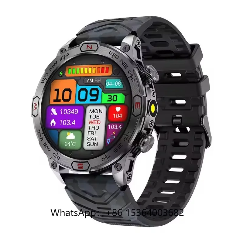 2024 New Men Sports Smart Watch KC86 with 1.43 Inches AMOLED Screen Flashlight Fitness Wearable Devices
2024 New Men Sports Smart Watch KC86 with 1.43 Inches AMOLED Screen Flashlight Fitness Wearable Devices