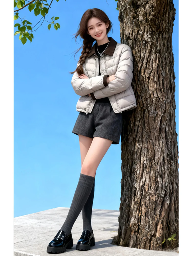 Color Block Collar Short Cotton Jacket Warm Stylish Commute Korean Loose Fit Winter Coat Casual Personality Style Commute
Color Block Collar Short Cotton Jacket Warm Stylish Commute Korean Loose Fit Winter Coat Casual Personality Style Commute