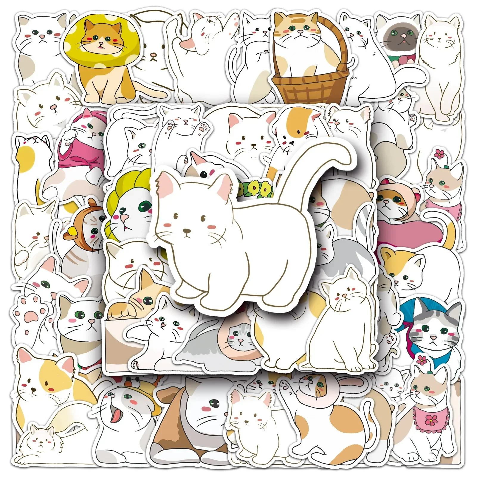 50PCS/bag Original Cat Cartoon Cute Sticker DIY Phone Laptop Luggage Skateboard Graffiti Decals Fun for Kid Toy
50PCS/bag Original Cat Cartoon Cute Sticker DIY Phone Laptop Luggage Skateboard Graffiti Decals Fun for Kid Toy