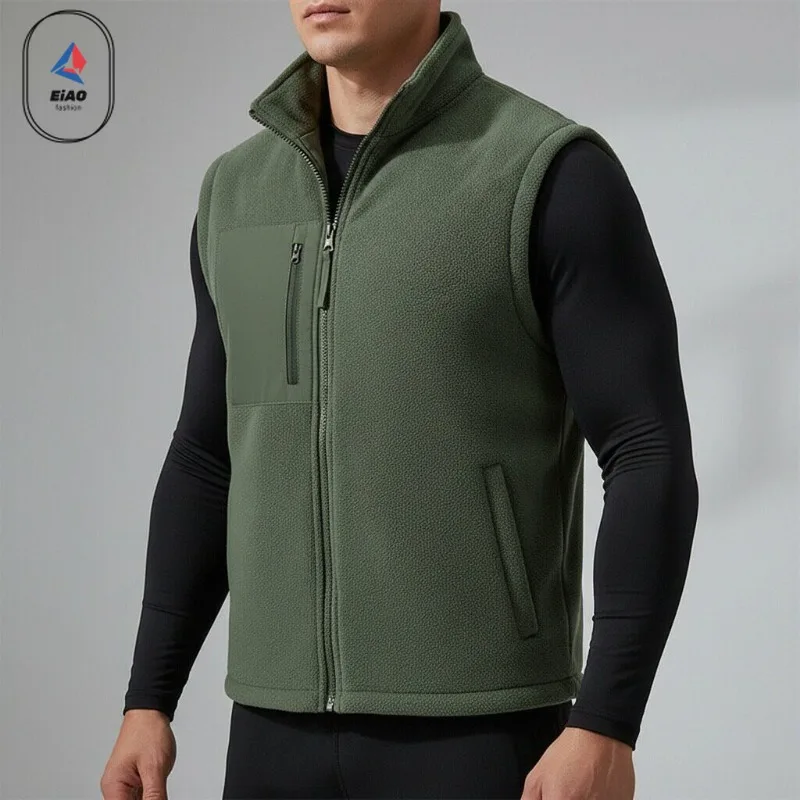Eiao мужской двусторонний флисовый жилет с воротником-стойкой Polar, уличная рабочая одежда для рыбалки, повседневный толстый теплый жилет для среднего возраста
Eiao мужской двусторонний флисовый жилет с воротником-стойкой Polar, уличная рабочая одежда для рыбалки, повседневный толстый теплый жилет для среднего возраста