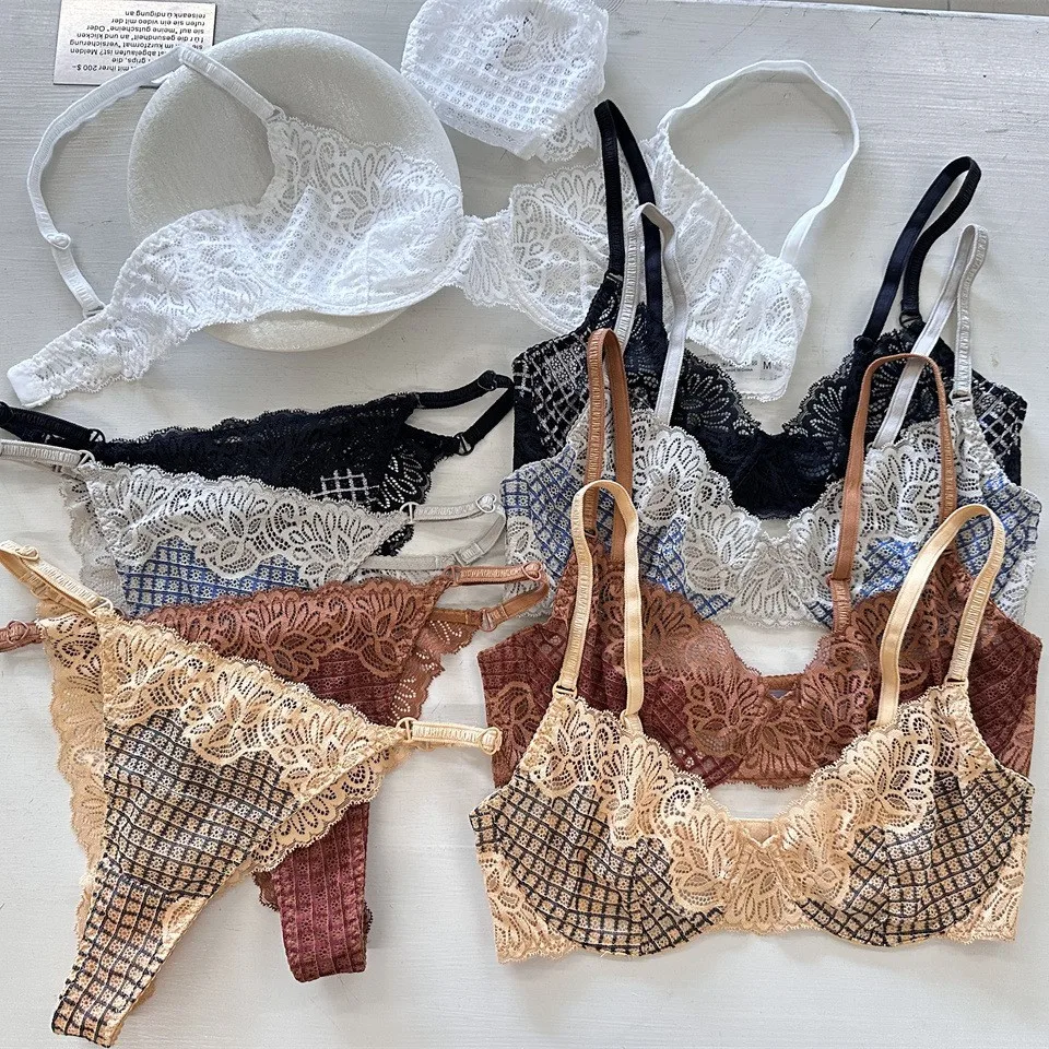 Клетчатый кружевной бюстгальтер, сексуальное нижнее белье, тонкая большая грудь, маленькое женское нижнее белье пуш-ап, комплект с бюстгальтером на косточках
Клетчатый кружевной бюстгальтер, сексуальное нижнее белье, тонкая большая грудь, маленькое женское нижнее белье пуш-ап, комплект с бюстгальтером на косточках