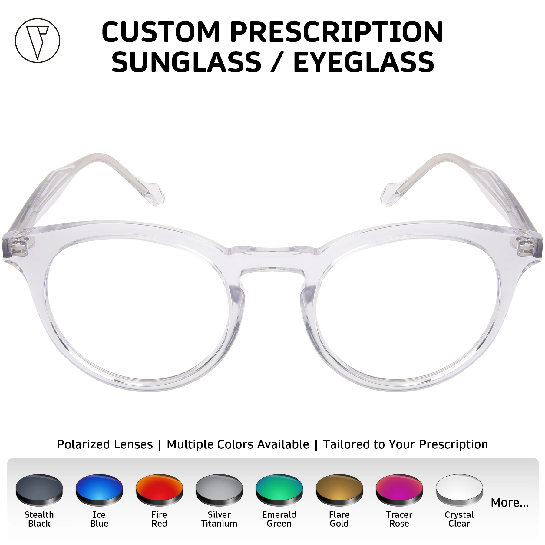 ONDEX Custom Prescription Sunglasses/Eyeglasses,Stylish UV400 Polarized Lenses,Photochromic Lens,Personalized Power-1.00 to-8.50
ONDEX Custom Prescription Sunglasses/Eyeglasses,Stylish UV400 Polarized Lenses,Photochromic Lens,Personalized Power-1.00 to-8.50