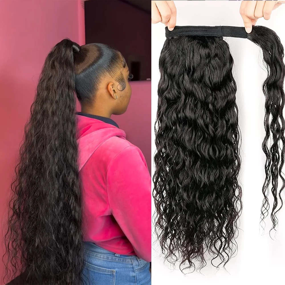 Water Wave Kinky Curly Wrap Around Ponytail Human Hair Extensions Brazilian Remy 100% Human Hair 10-32 Inch Ponytail Extension
Water Wave Kinky Curly Wrap Around Ponytail Human Hair Extensions Brazilian Remy 100% Human Hair 10-32 Inch Ponytail Extension