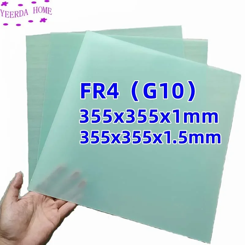 355x355mm 3D printer Removable Platform Hot Heated Bed Fiber Glass Plate Polypropylene FR4 Epoxy Board
355x355mm 3D printer Removable Platform Hot Heated Bed Fiber Glass Plate Polypropylene FR4 Epoxy Board