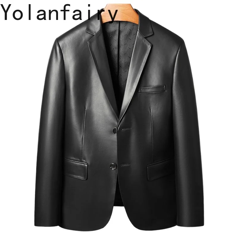 Куртка YOLANFAIRY из 100% натуральной овчины для мужчин, весна-осень, повседневная, деловая, из натуральной кожи, короткая кожаная куртка
Куртка YOLANFAIRY из 100% натуральной овчины для мужчин, весна-осень, повседневная, деловая, из натуральной кожи, короткая кожаная куртка