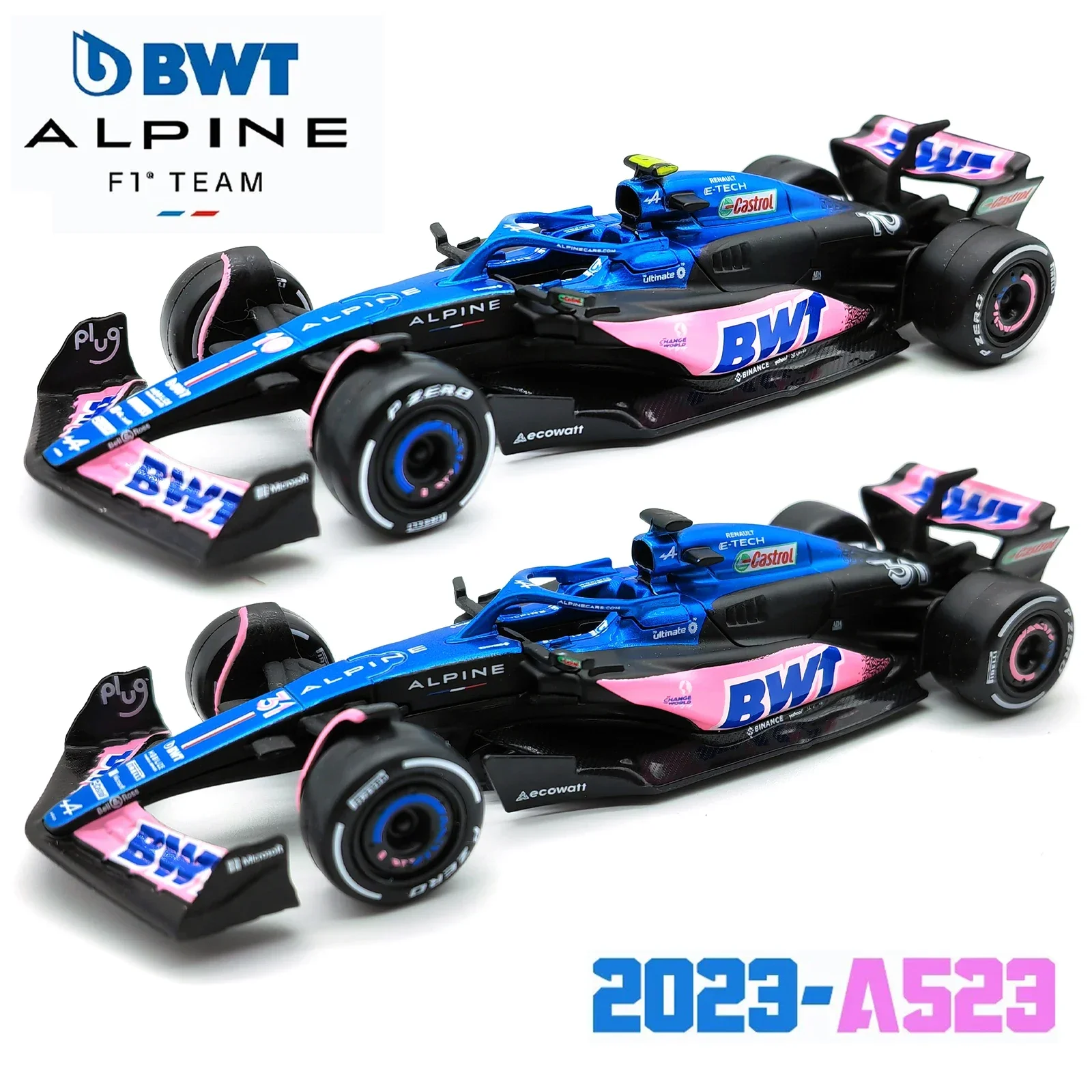 Bburago 1:43 BWT Alpine 2023 A523 #10 #31 F1 гоночная формула автомобиля статическая имитация литая модель автомобиля из сплава
Bburago 1:43 BWT Alpine 2023 A523 #10 #31 F1 гоночная формула автомобиля статическая имитация литая модель автомобиля из сплава