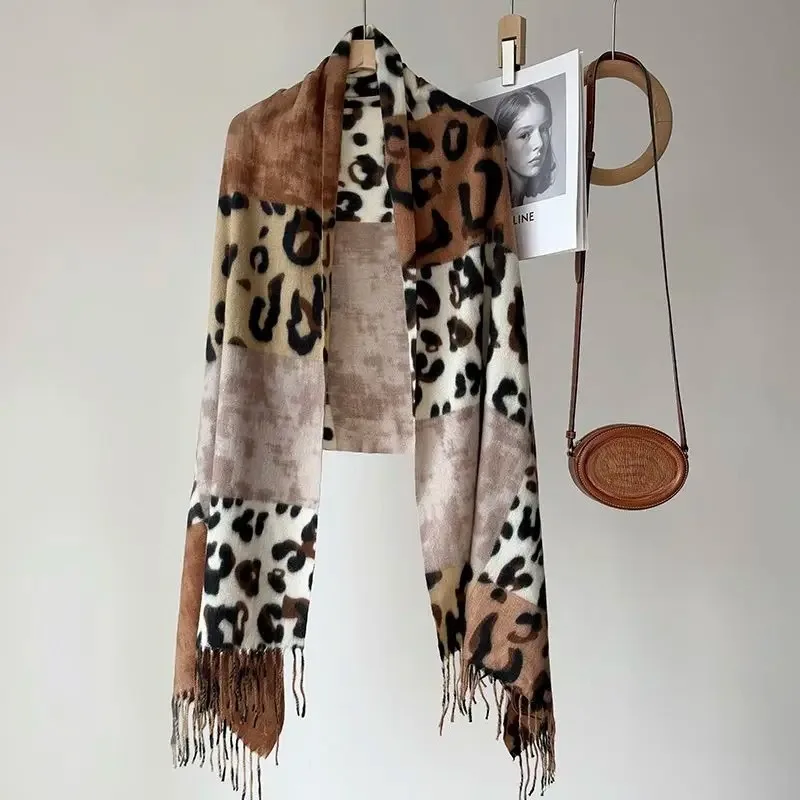 2026 New Leopard Patchwork Cashmere Scarf Shawl Wrap Women Tassel Pashmina Winter Warm Blanket Shawl Stoles Tippet Scarves
2026 New Leopard Patchwork Cashmere Scarf Shawl Wrap Women Tassel Pashmina Winter Warm Blanket Shawl Stoles Tippet Scarves