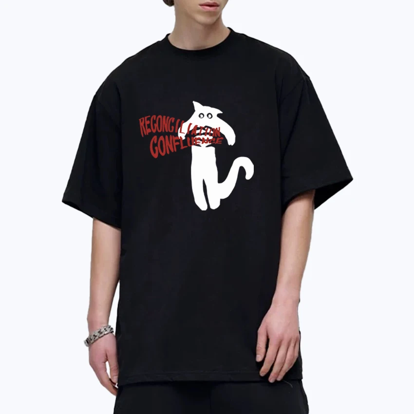 Summer Fashion Cat Cartoon Tee shirt Printed 100% Cotton Men Women short sleeve t-shirts Oversized Crew Neck Unisex Casual tops
Summer Fashion Cat Cartoon Tee shirt Printed 100% Cotton Men Women short sleeve t-shirts Oversized Crew Neck Unisex Casual tops