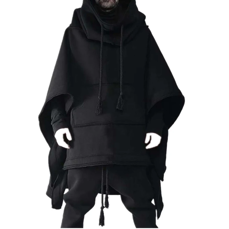 Autumn New Men's Outerwear Cape Cloak Long Bat Hoodie Woolen Coat Winter Male Personality Wool Jacket Men Fashion Coats Tops
Autumn New Men's Outerwear Cape Cloak Long Bat Hoodie Woolen Coat Winter Male Personality Wool Jacket Men Fashion Coats Tops