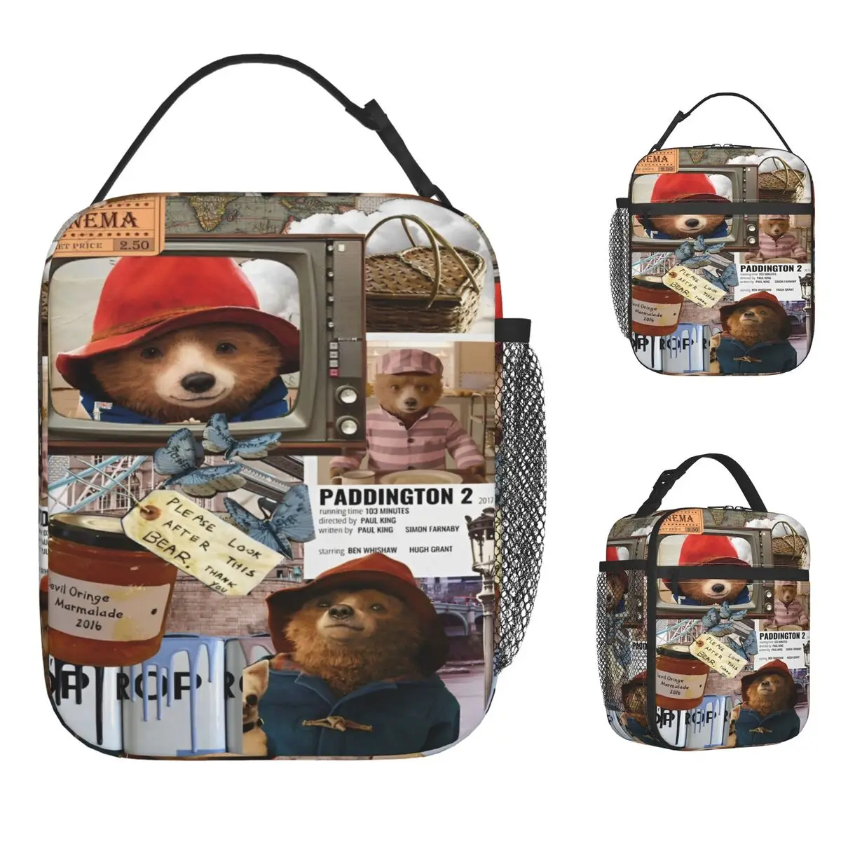 Сумка для обеда с медведем Paddingtons, модная коробка для завтрака для унисекс, портативная изолированная сумка для пикника на открытом воздухе, водонепроницаемая термосумка для обеда с принтом
Сумка для обеда с медведем Paddingtons, модная коробка для завтрака для унисекс, портативная изолированная сумка для пикника на открытом воздухе, водонепроницаемая термосумка для обеда с принтом