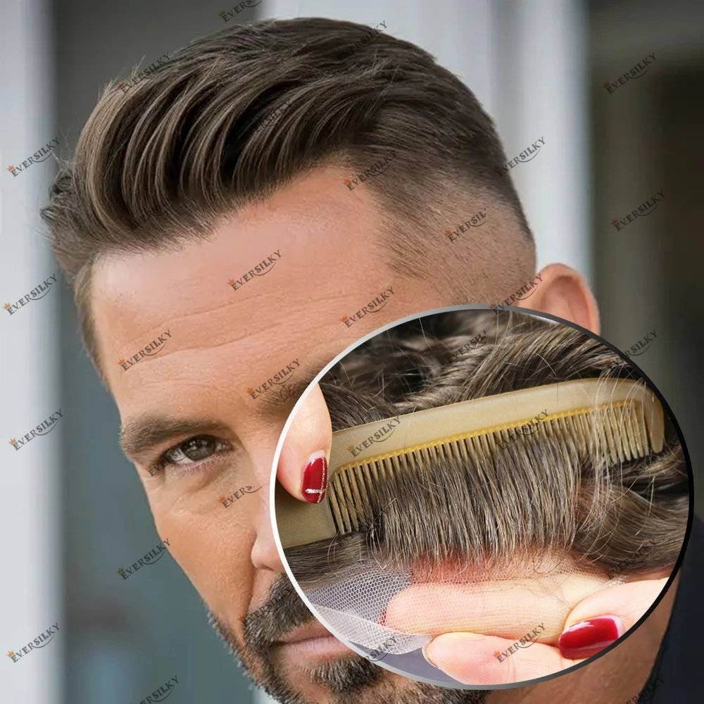 Light Brown Blonde Human Hair Man's Toupee Hair Replacment Swiss Lace Poly Skin Durable Natural Hairline Capillary Prosthesis
Light Brown Blonde Human Hair Man's Toupee Hair Replacment Swiss Lace Poly Skin Durable Natural Hairline Capillary Prosthesis