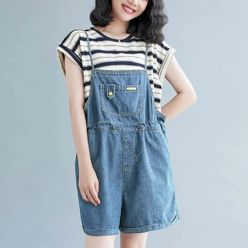 Denim Jumpsuits for Women Five-point Pants Age Reduction Wide Leg Shorts Casual Loose Playsuits One Piece Outfits Women Clothing
Denim Jumpsuits for Women Five-point Pants Age Reduction Wide Leg Shorts Casual Loose Playsuits One Piece Outfits Women Clothing