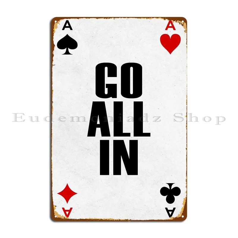 Металлический плакат с надписью «Go All In», Настенный декор для бара, кухни, персонализированный постер с Оловянным знаком для гостиной
Металлический плакат с надписью «Go All In», Настенный декор для бара, кухни, персонализированный постер с Оловянным знаком для гостиной