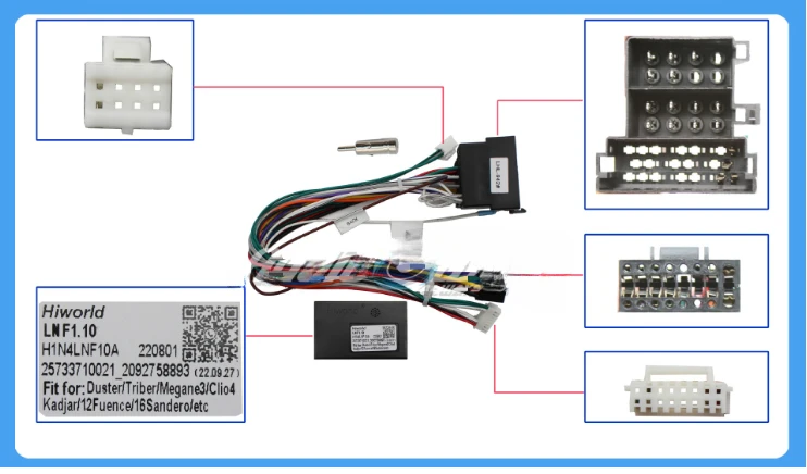 Car navigation cable Android central control large screen power cable Suitable for Renault Megane 2 CLIO power cable
Car navigation cable Android central control large screen power cable Suitable for Renault Megane 2 CLIO power cable