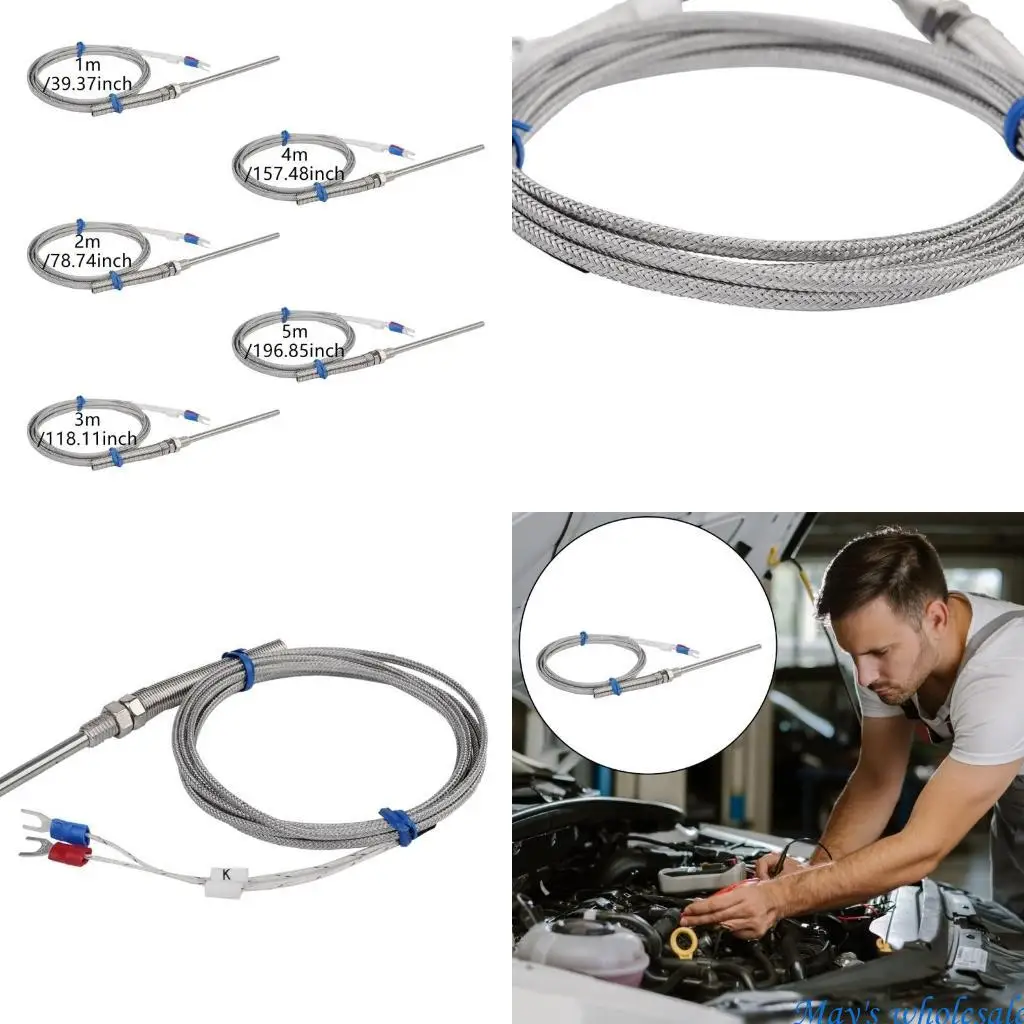 Stainless Steel Probe 0-400℃ Temperature Controller Sensors K Type Thermocouple Temperature Sensors Probe Thermocouple 448A
Stainless Steel Probe 0-400℃ Temperature Controller Sensors K Type Thermocouple Temperature Sensors Probe Thermocouple 448A