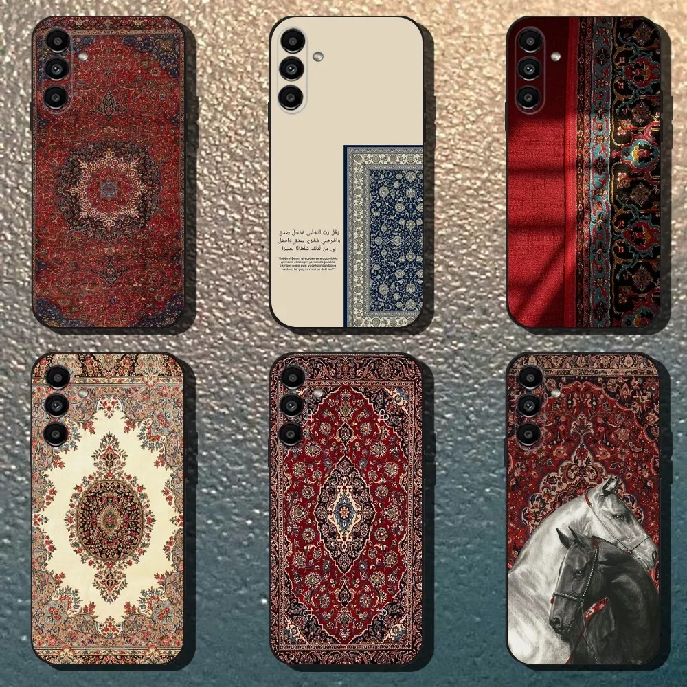 Persian Carpet Floral Pattern Phone Case For Samsung Galaxy A13,A21s,A22,A31,A32,A52,A53,A71,A80,Soft Black Shell
Persian Carpet Floral Pattern Phone Case For Samsung Galaxy A13,A21s,A22,A31,A32,A52,A53,A71,A80,Soft Black Shell